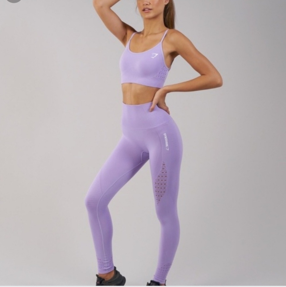 Gymshark lilac seamless leggings